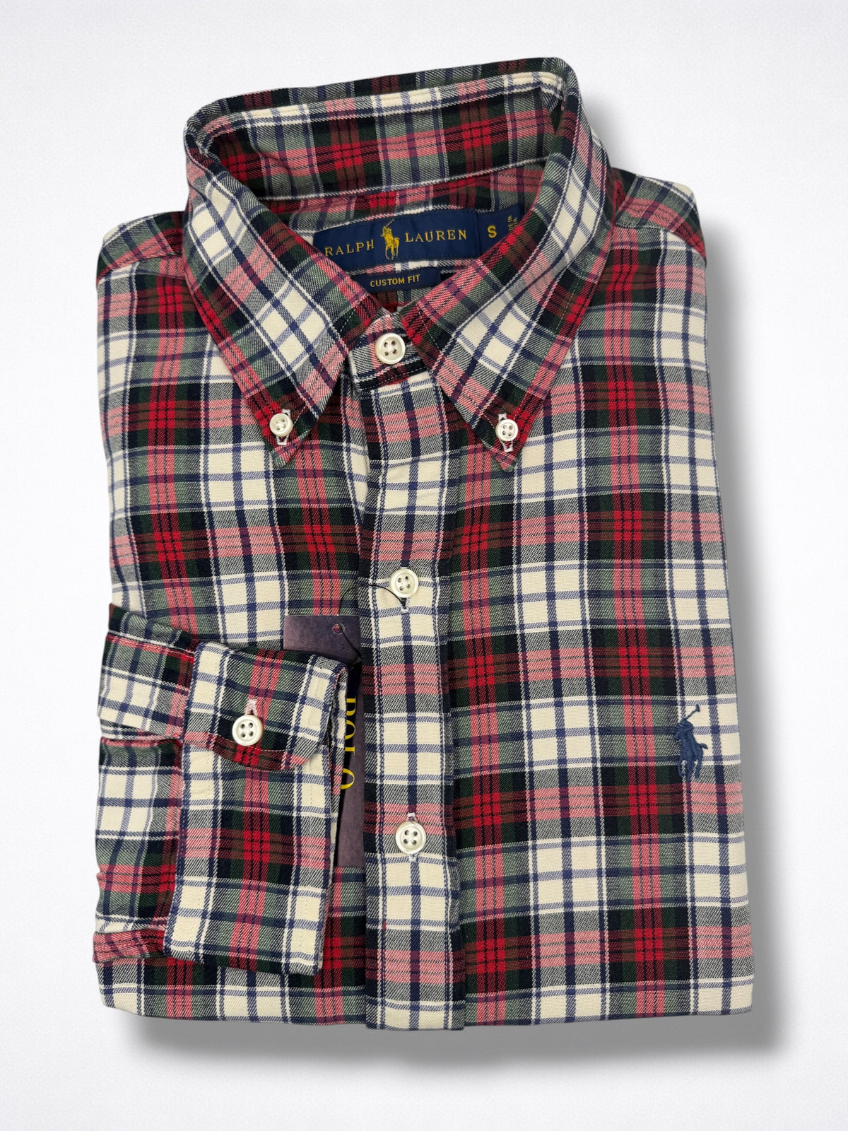 Camisa Polo Ralph Lauren Custom Fit Manga Larga Talla S