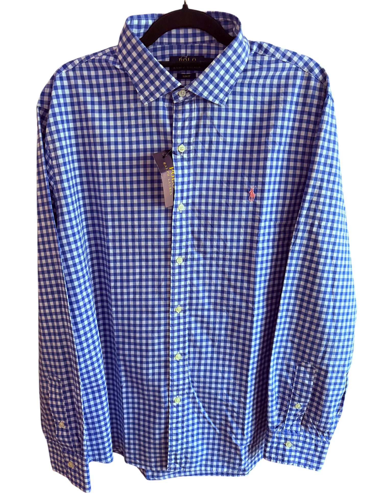 Camisa Polo Ralph Lauren Classic Fit Manga Larga Talla L