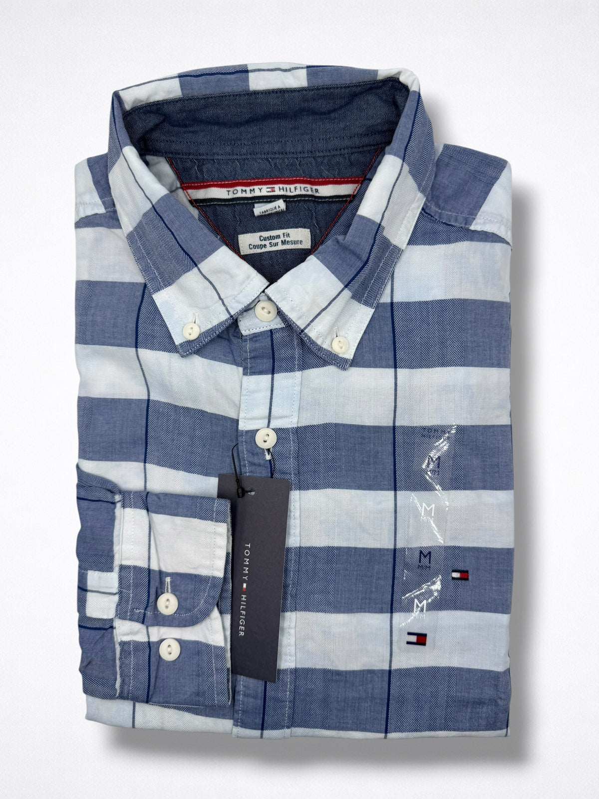 Camisa Tommy Hilfiger Custom Fit Manga Larga Talla M