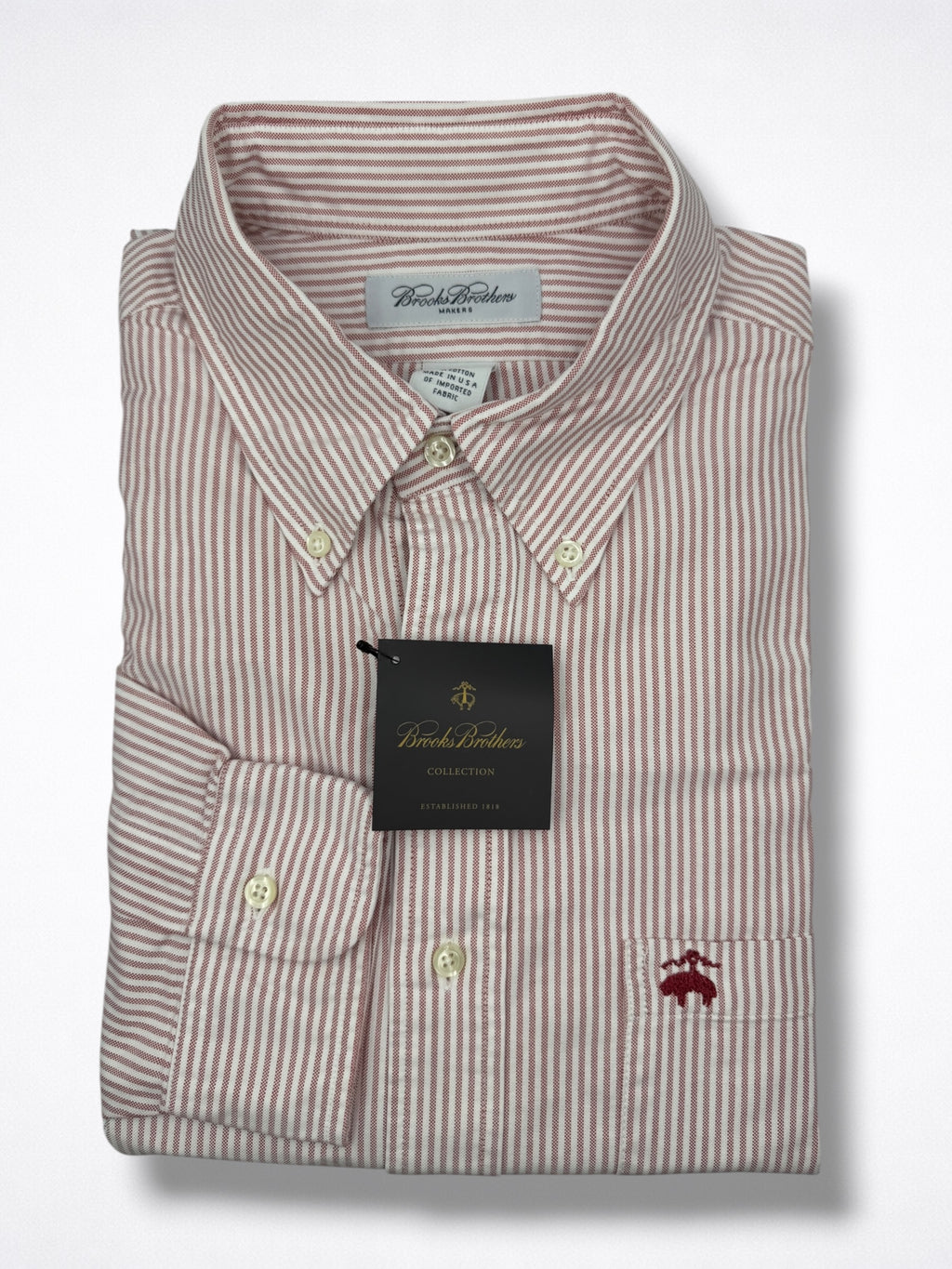 Camisa Brooks Brothers Classic Fit manga larga talla XL