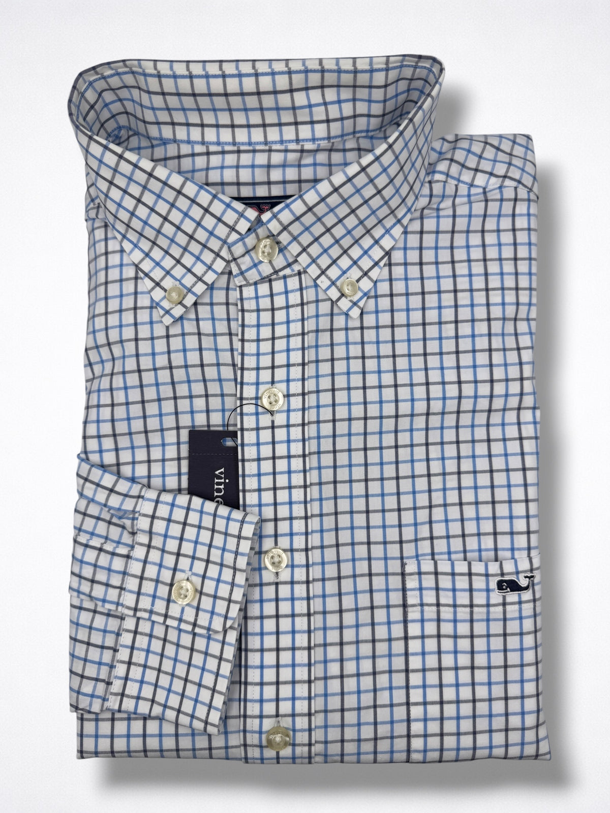 Camisa Vineyard Vines Classic Fit manga larga talla XL