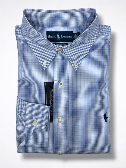 Camisa Polo Ralph Lauren 16 1/2 Classic Fit Manga Larga 32/33 Talla L