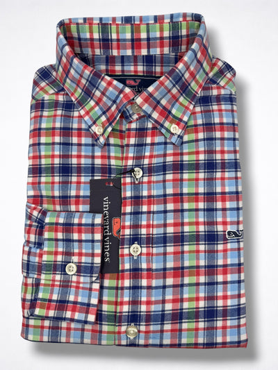 Camisa Vineyard Vines Classic Fit Manga Larga Talla S