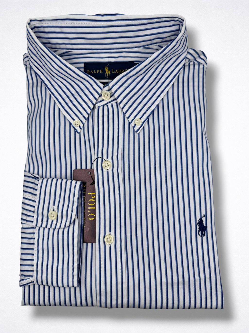 Camisa Polo Ralph Lauren Slim Fit XL Manga Larga sirve para Talla L