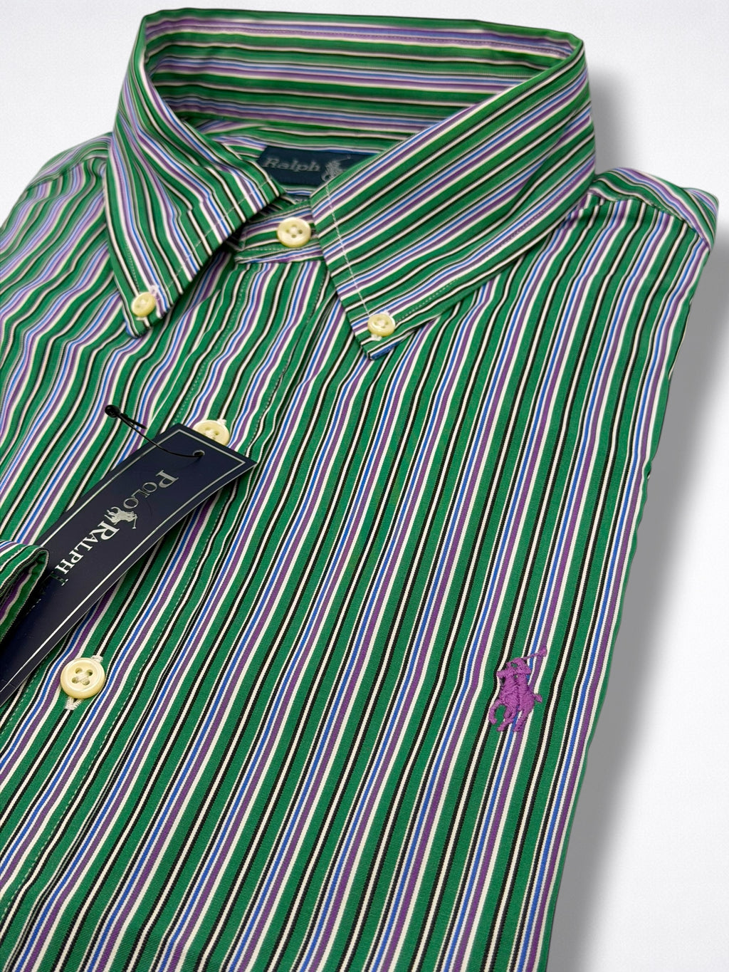 Camisa Polo Ralph Lauren Custom Fit Manga Larga Talla S