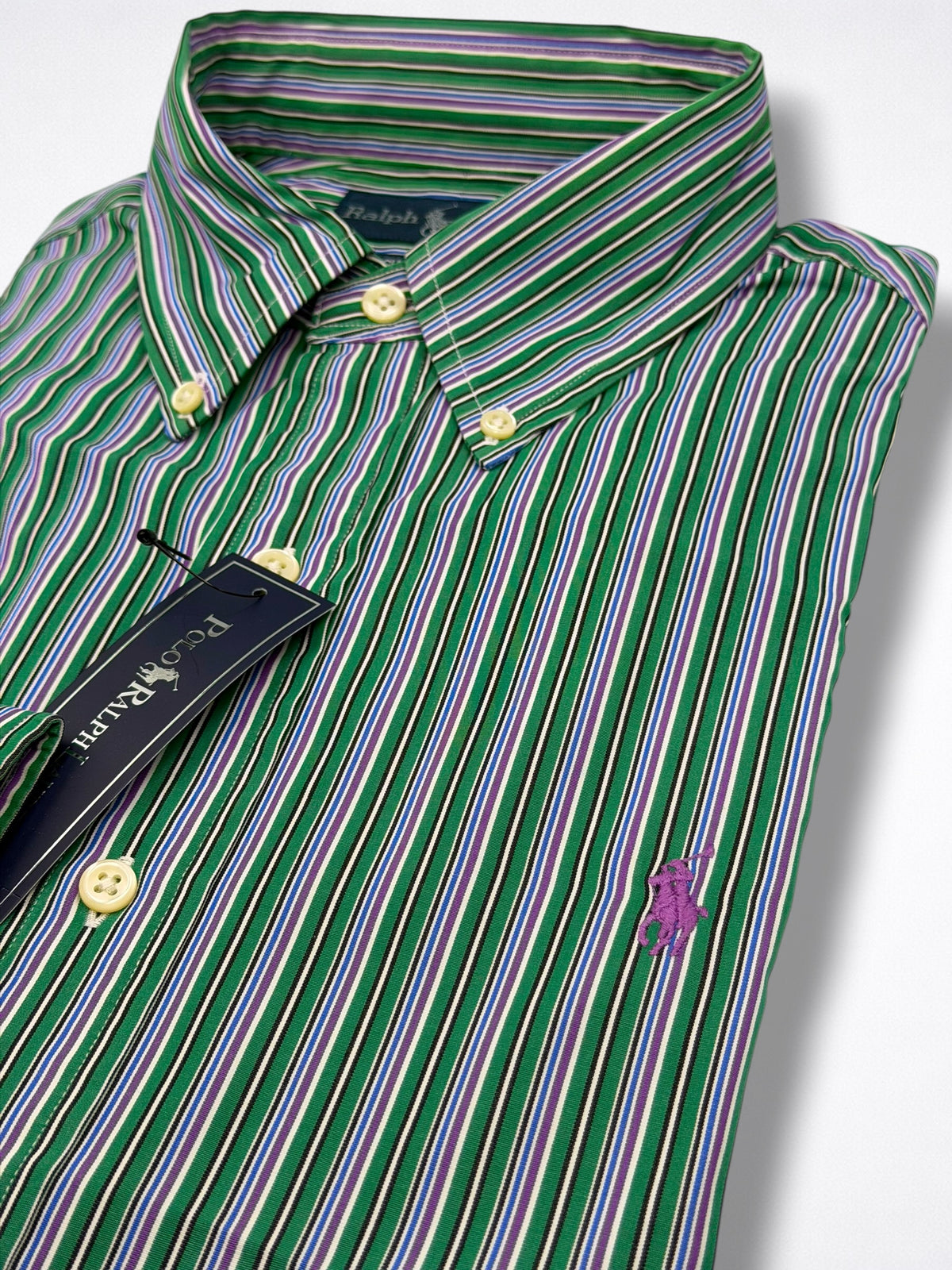 Camisa Polo Ralph Lauren Custom Fit Manga Larga Talla S