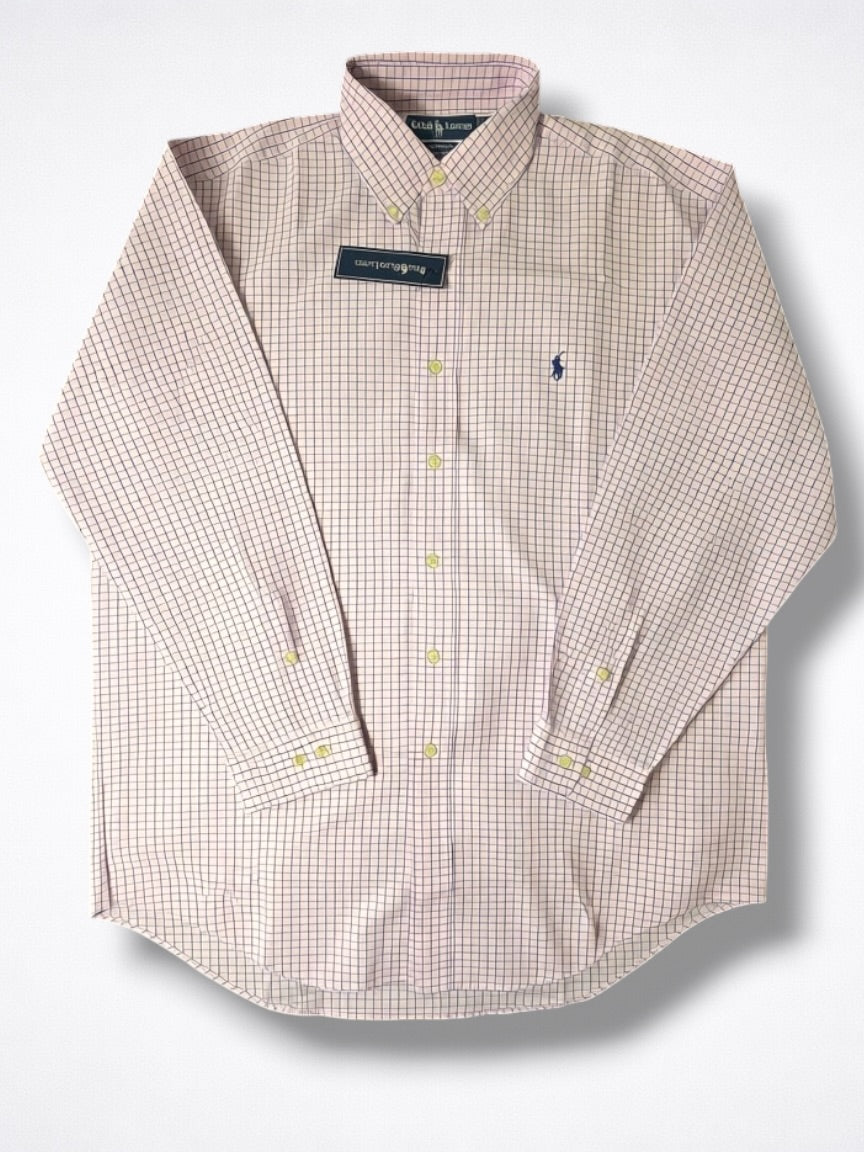 Camisa Polo Ralph Lauren Classic Fit Manga Larga Talla L