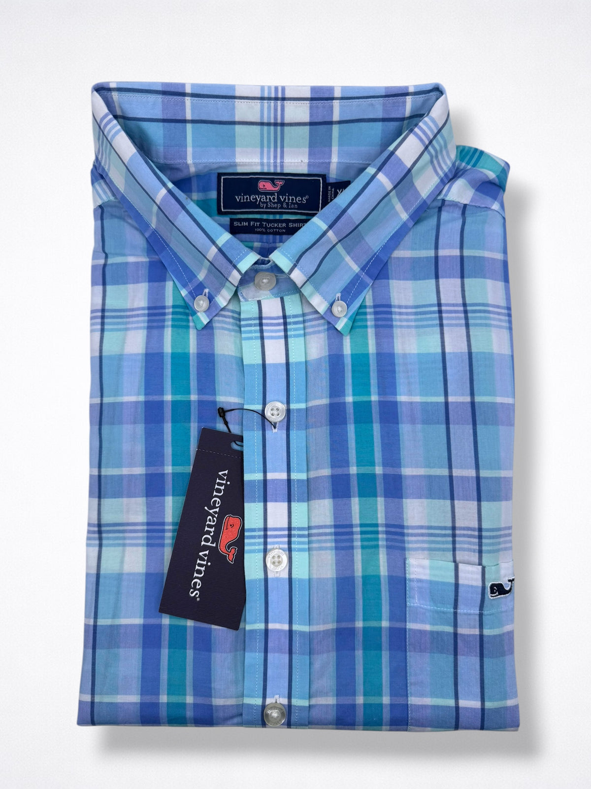 Camisa Vineyard Vines Classic Fit Manga Corta Talla XL