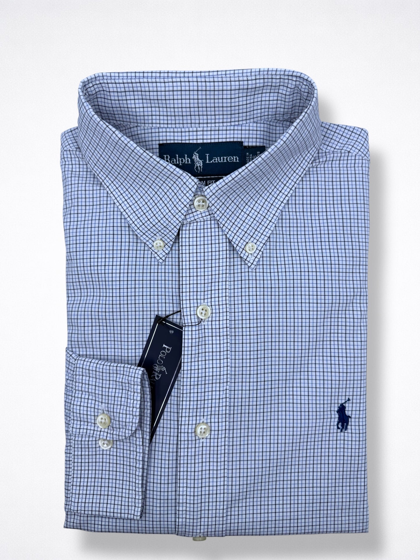 Camisa Polo Ralph Lauren Custom Fit Manga Larga Talla L