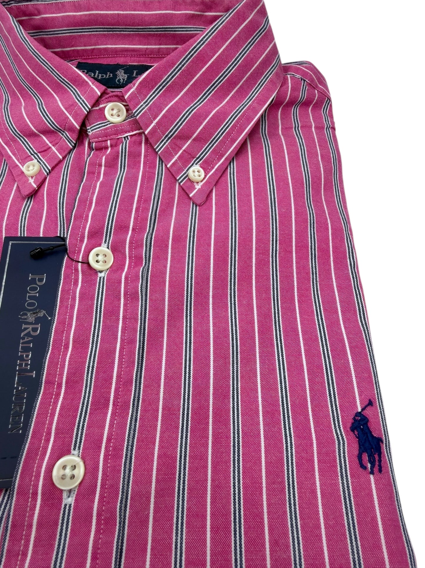 Camisa Polo Ralph Lauren Custom Fit Manga Larga Talla M