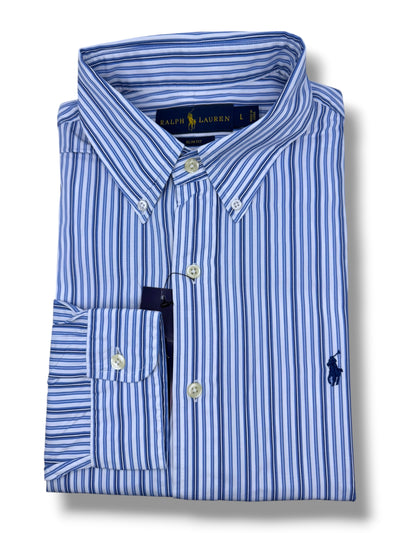 Camisa Polo Ralph Lauren Slim Fit Manga Larga Talla L