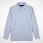 Camisa Tommy Hilfiger Custom Fit manga larga talla M