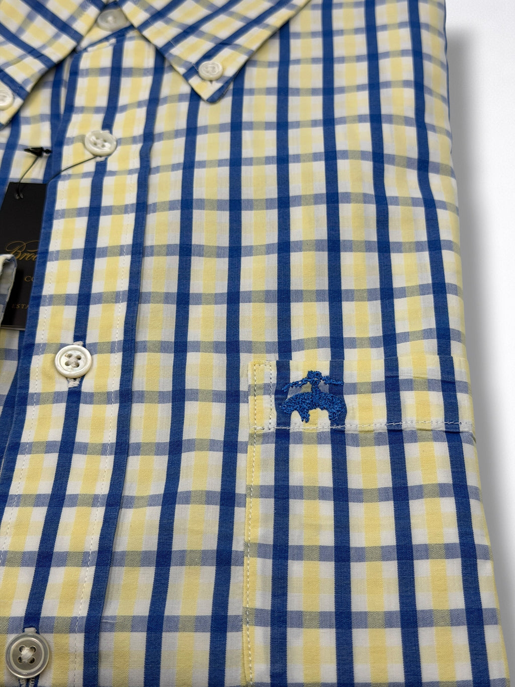 Camisa Brooks Brothers Classic Fit Manga Larga Talla L