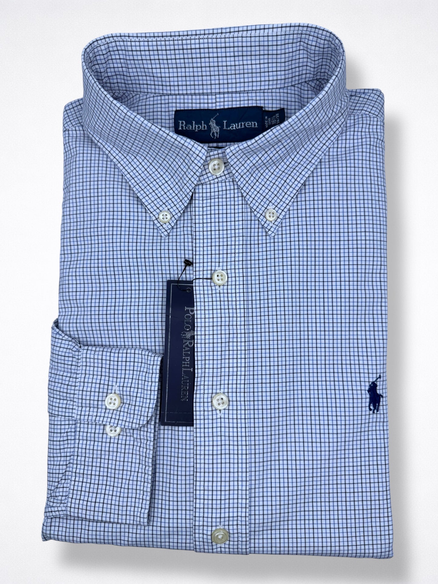 Camisa Polo Ralph Lauren Custom Fit Manga Larga Talla L