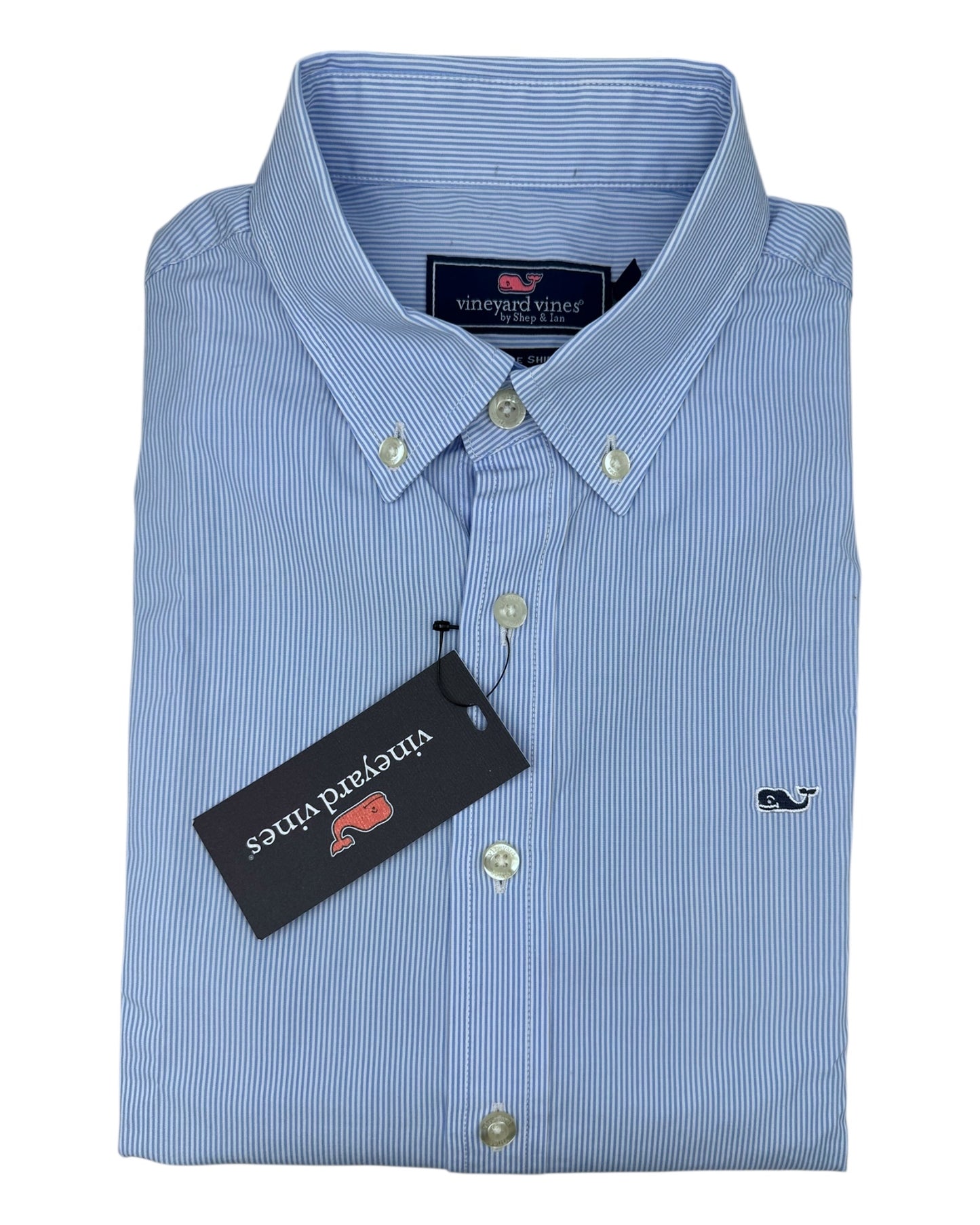 Camisa Vineyard Vines Custom Fit Manga Larga Talla S