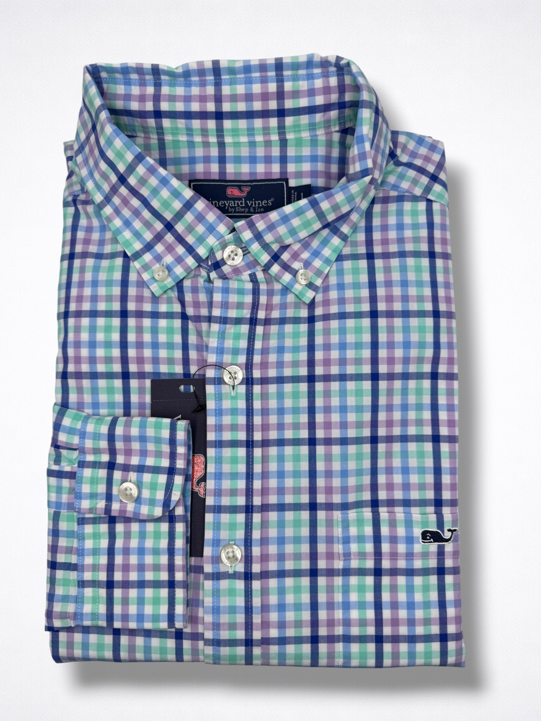 Camisa Vineyard Vines Classic Fit manga larga talla L