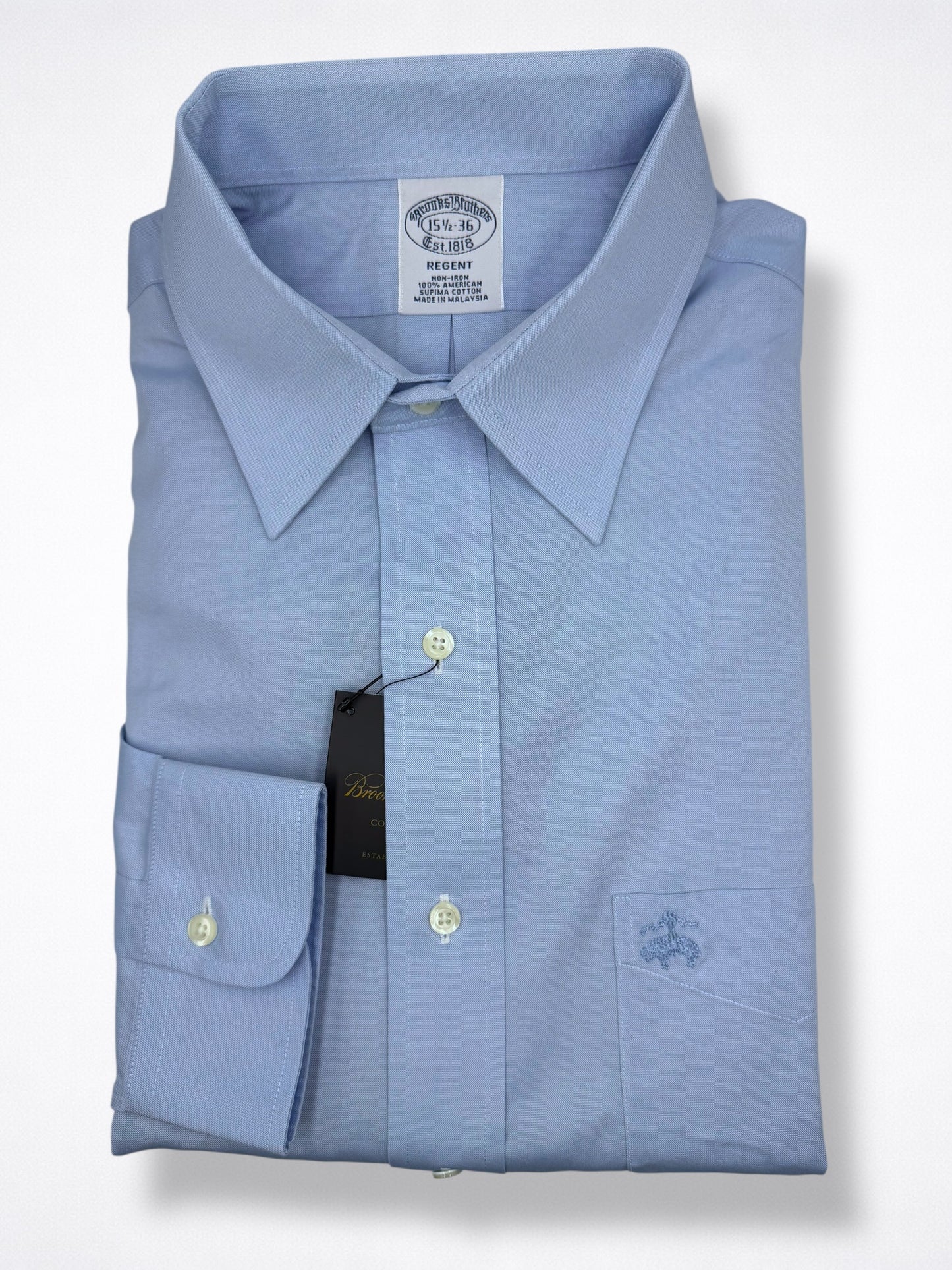 Camisa Brooks Brothers Classic Fit Manga Larga Talla M