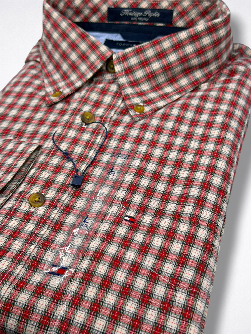 Camisa Tommy Hilfiger Classic Fit Manga Larga Talla L