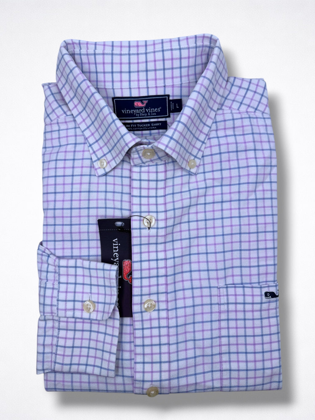 Camisa Vineyard Vines Classic Fit Manga Larga Talla L