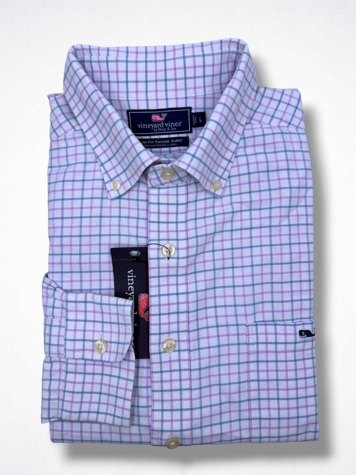 Camisa Vineyard Vines Classic Fit Manga Larga Talla L