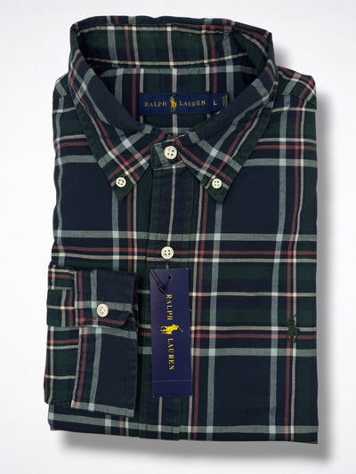 Camisa Polo Ralph Lauren Classic Fit Manga Larga Talla L
