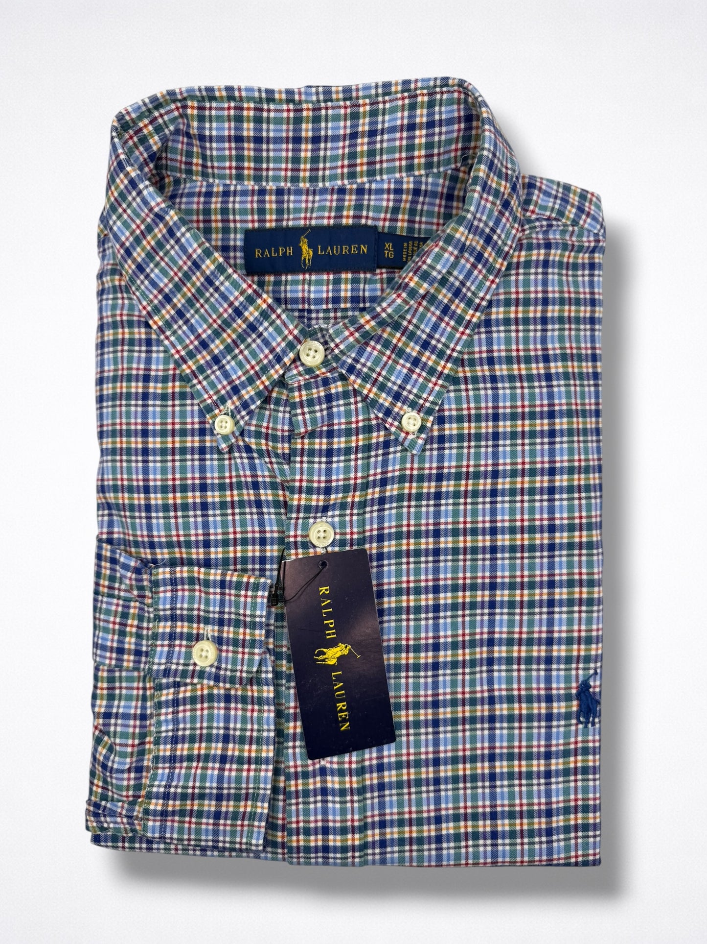Camisa Polo Ralph Lauren Classic Fit Manga Larga Talla XL
