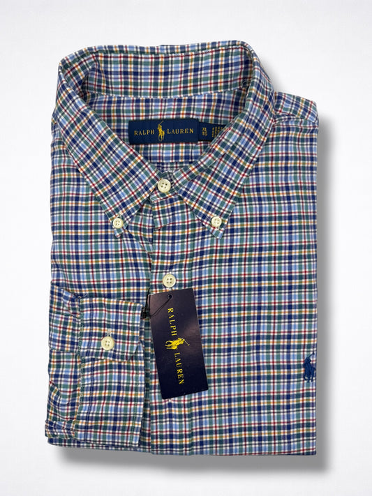 Camisa Polo Ralph Lauren Classic Fit Manga Larga Talla XL