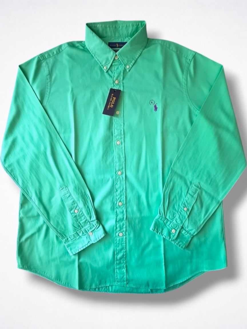 Camisa Polo Ralph Lauren Classic Fit Manga Larga Talla XL