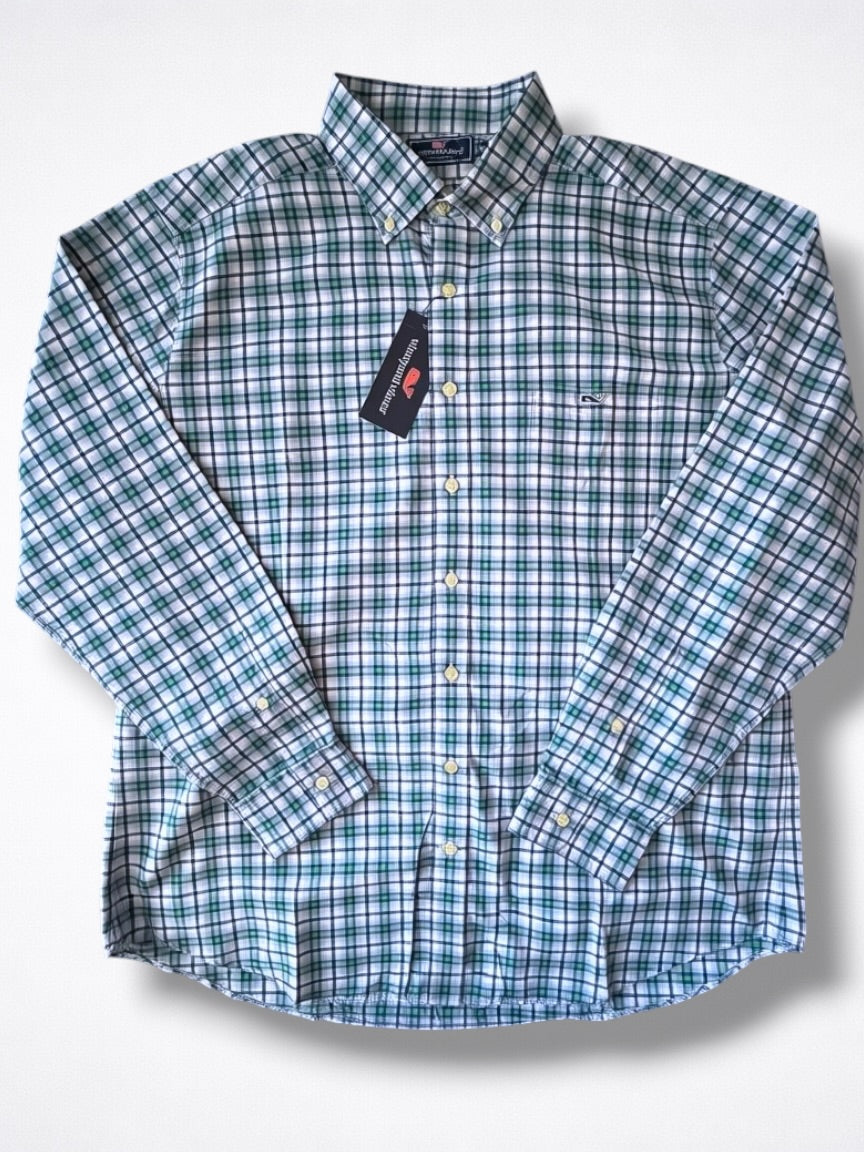Camisa Vineyard Vines Classic Fit Manga Larga Talla XL
