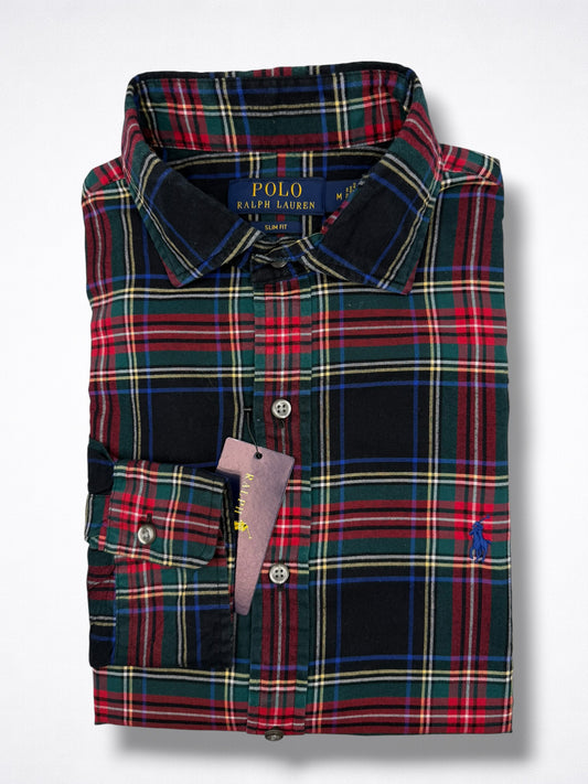 Camisa Polo Ralph Lauren Slim Fit Manga Larga Talla M