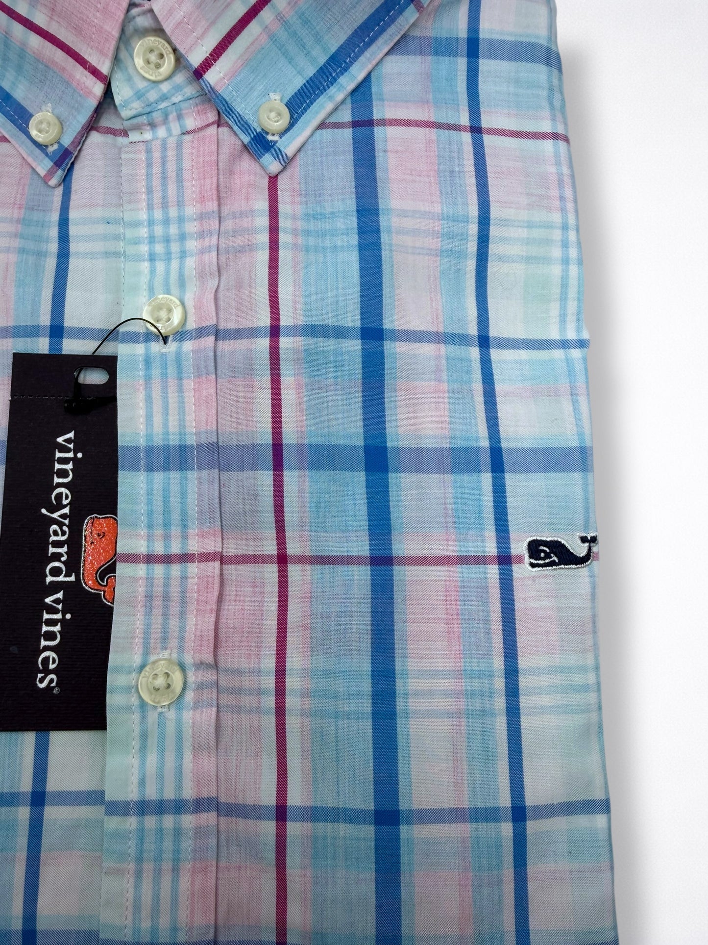 Camisa Vineyard Vines Slim Fit Manga Larga Talla M