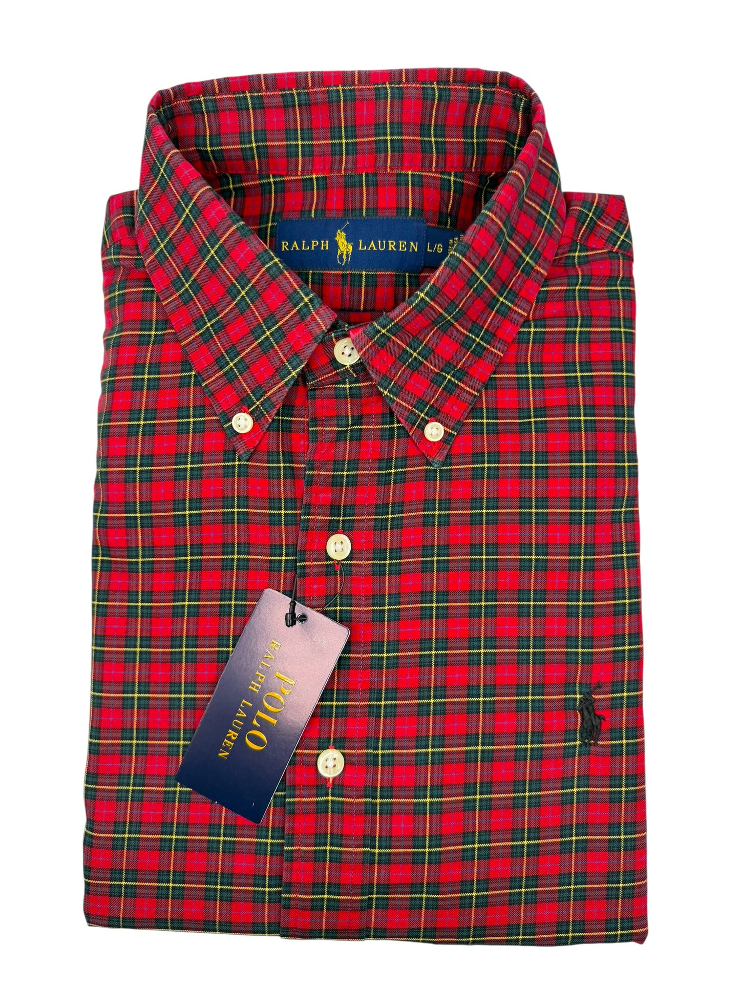 Camisa Polo Ralph Lauren Classic Fit Manga Larga Talla L