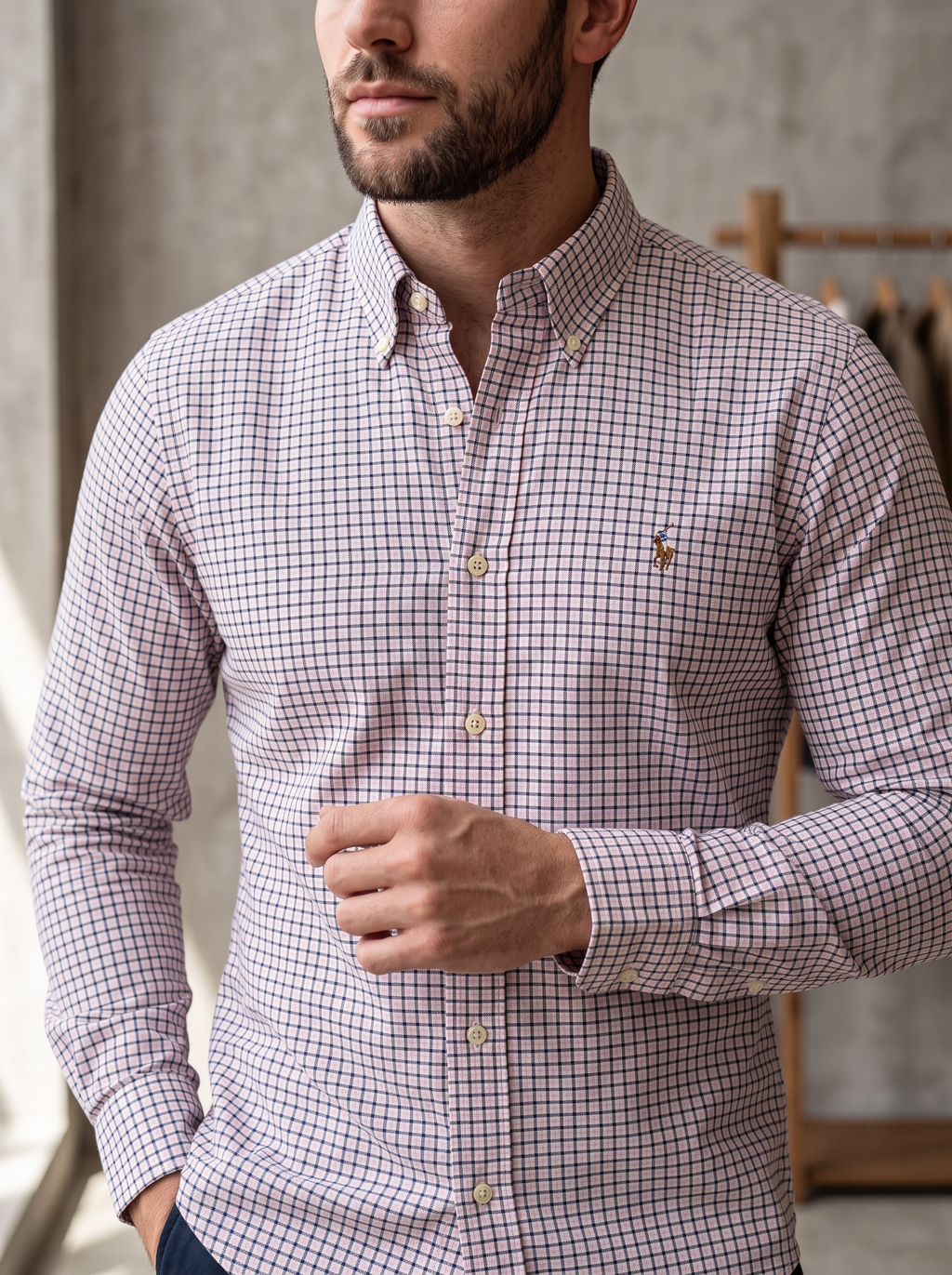Camisa Polo Ralph Lauren Classic Fit Manga Larga Talla XL