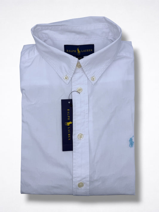 Camisa Polo Ralph Lauren XL 18-20 Adolescente Custom Fit Manga Corta Sirve para Talla S