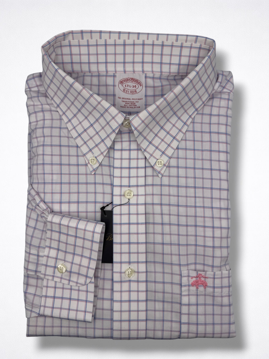 Camisa Brooks Brothers Classic Fit Manga Larga Talla XXL
