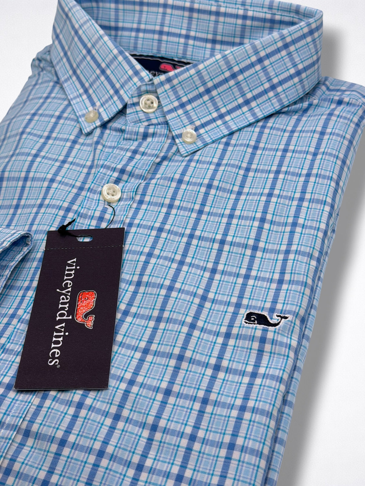 Camisa Vineyard Vines Slim Fit Manga Larga Talla M