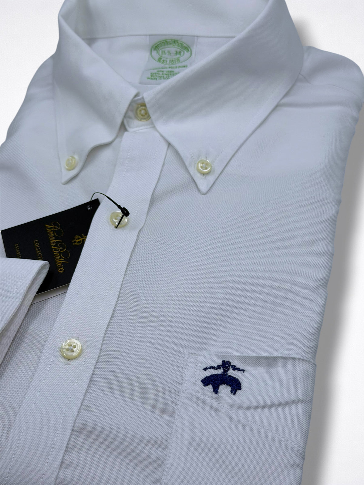 Camisa Brooks Brothers Classic Fit Manga Larga Talla M