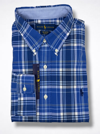Camisa Polo Ralph Lauren Classic Fit Manga Larga Talla L