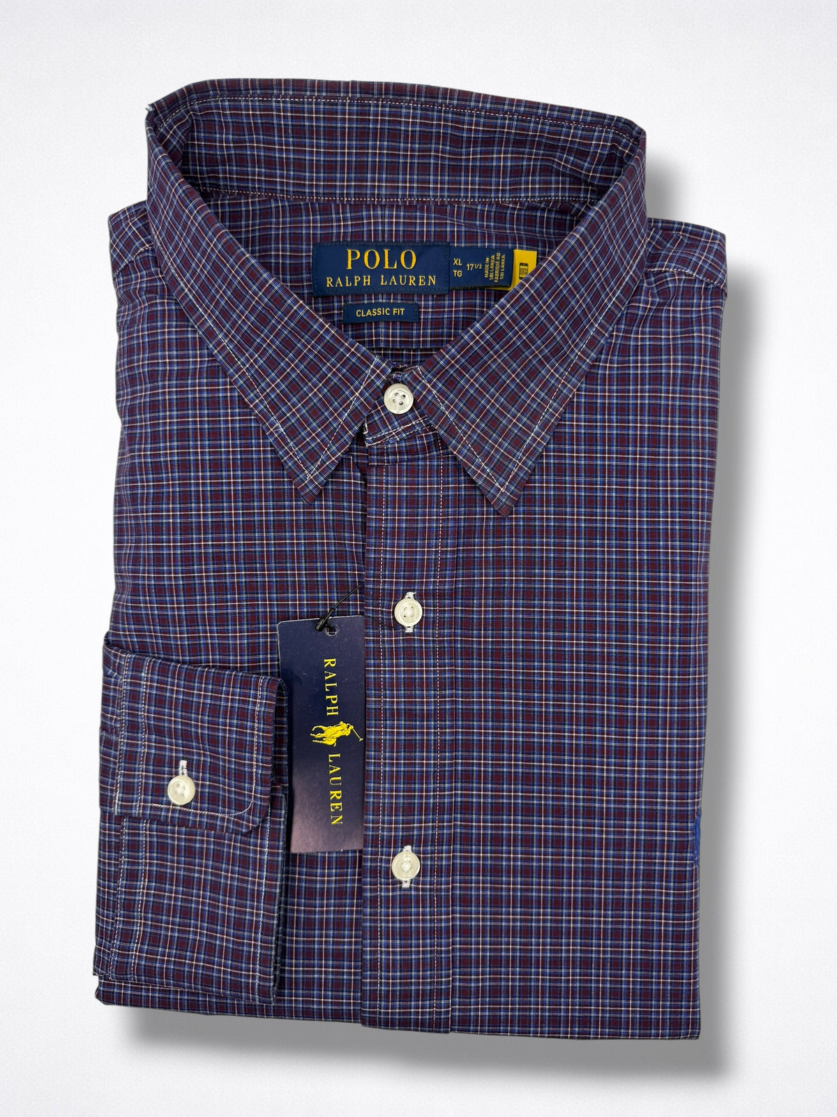 Camisa Polo Ralph Lauren Classic Fit Manga Larga Talla XL