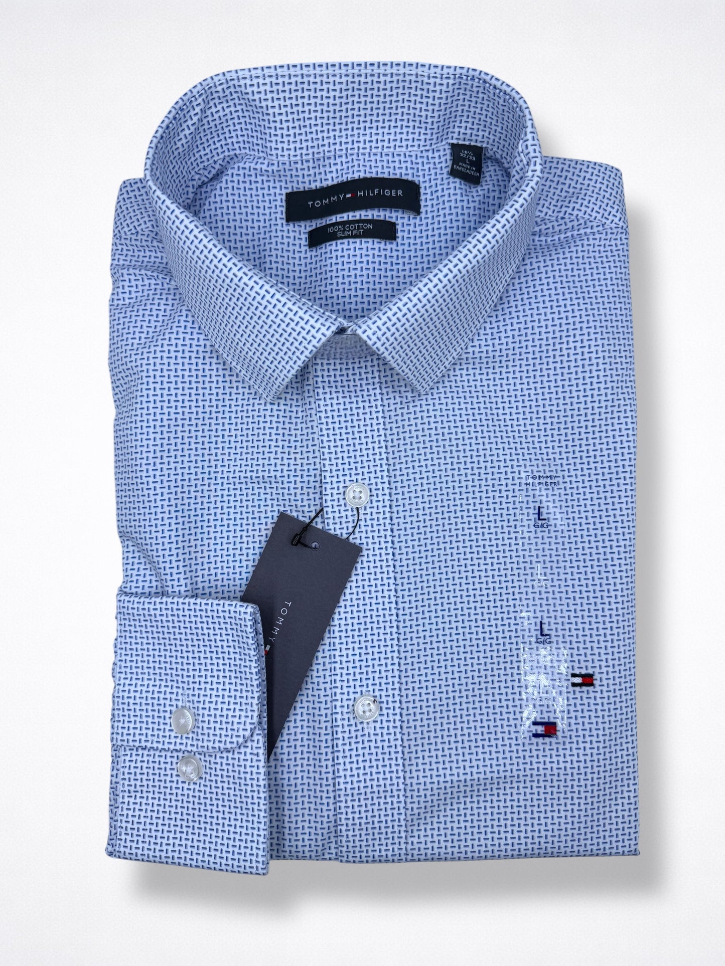 Camisa Tommy Hilfiger Classic Fit Manga Larga Talla M