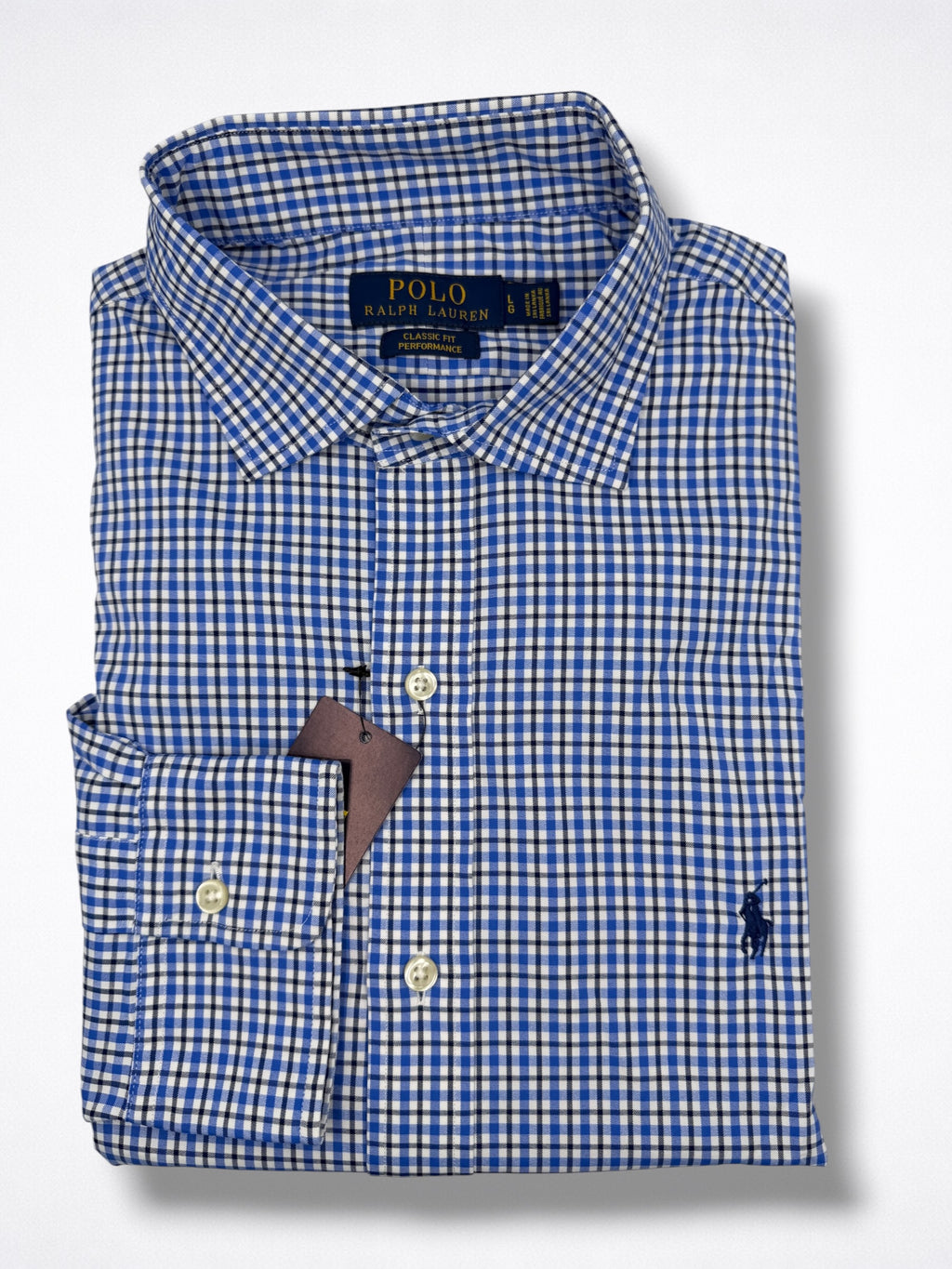 Camisa Polo Ralph Lauren Classic Fit manga larga talla L