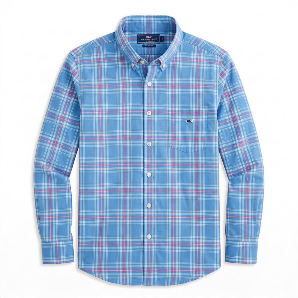 Camisa Vineyard Vines Slim Fit manga larga talla M