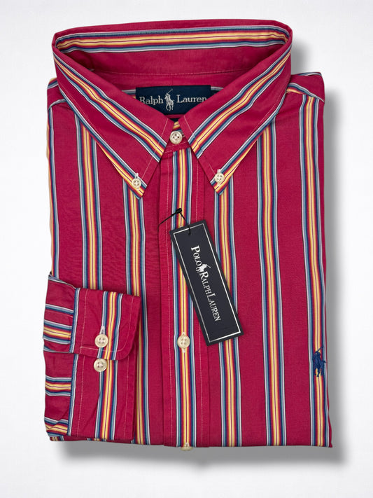 Camisa Polo Ralph Lauren Classic Fit 17 1/2  Manga Larga Talla XL
