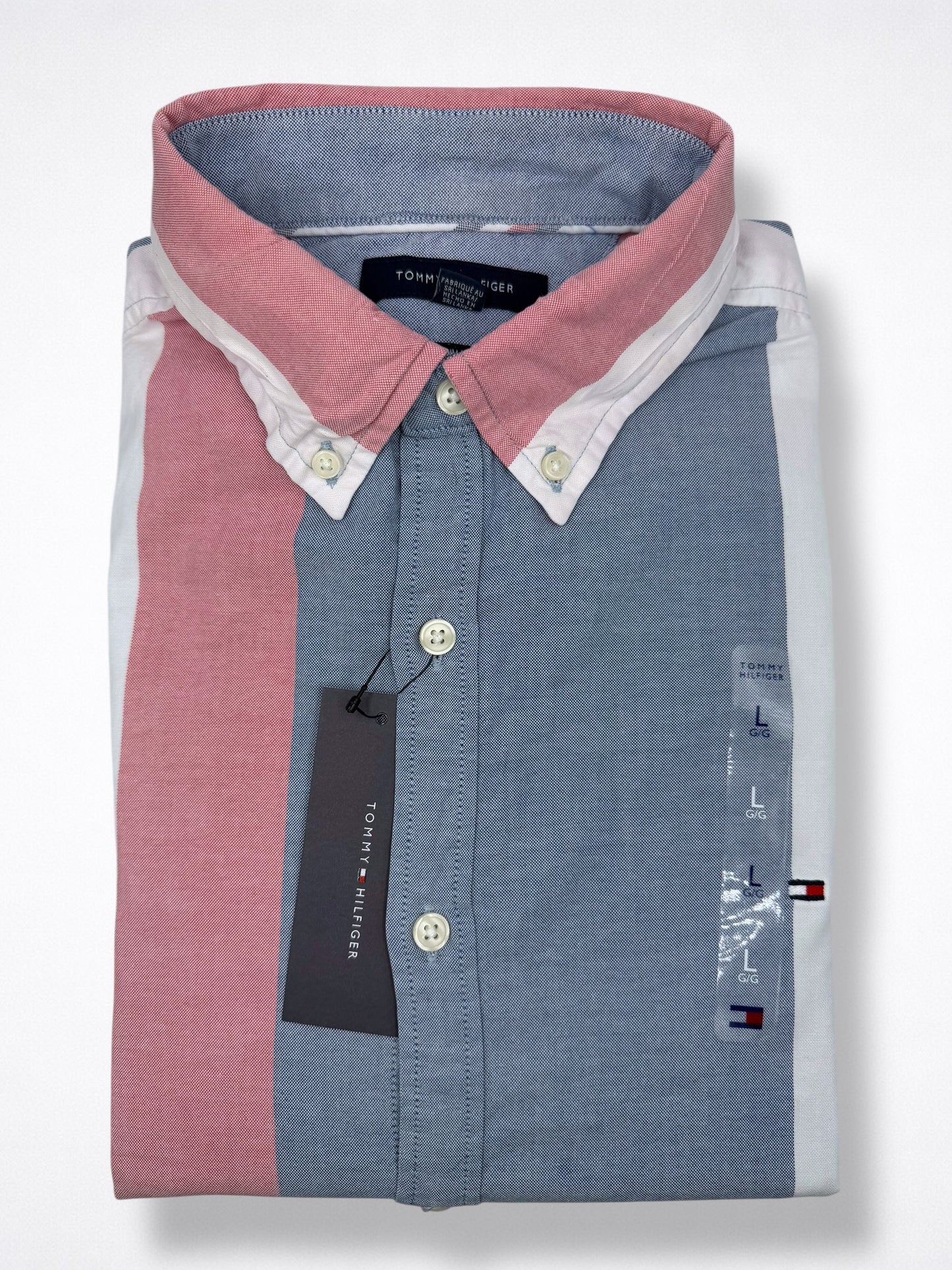 Camisa Tommy Hilfiger Slim Fit Manga Larga Talla L