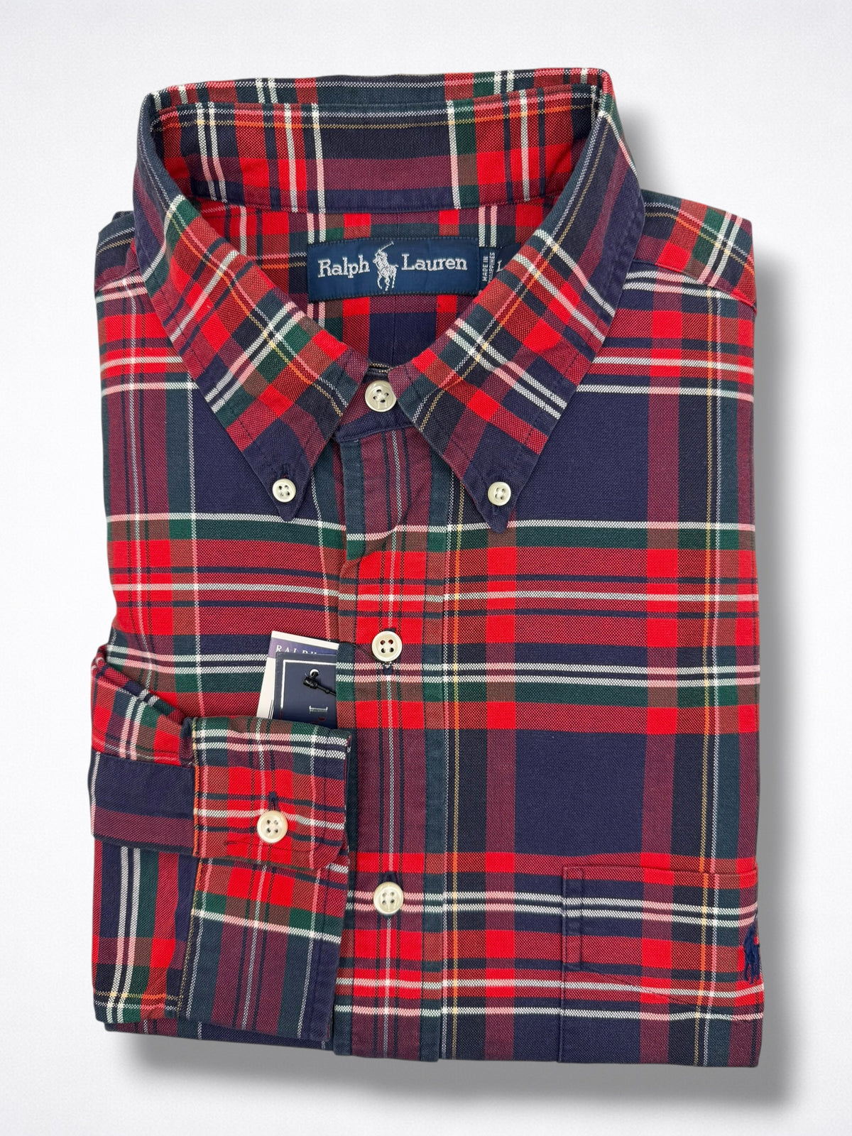 Camisa Polo Ralph Lauren Classic Fit Manga Larga Talla XL