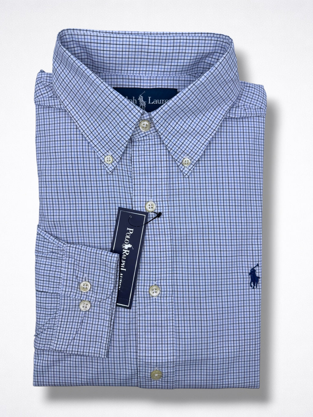 Camisa Polo Ralph Lauren Custom Fit Manga Larga Talla M