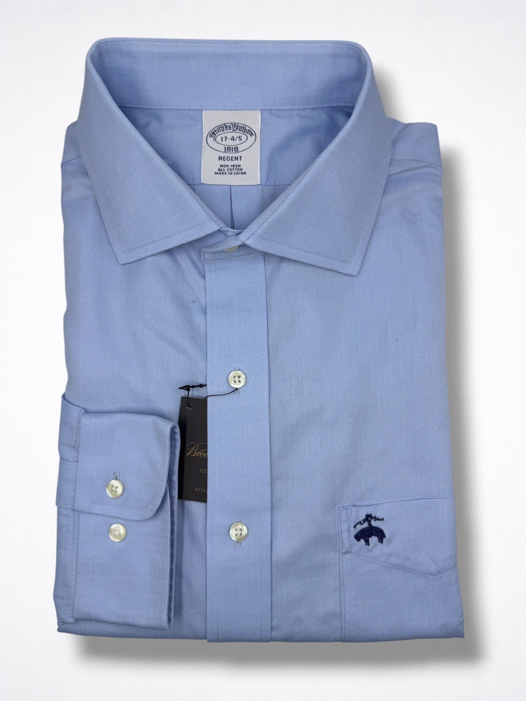 Camisa Brooks Brothers Classic Fit manga larga talla XL
