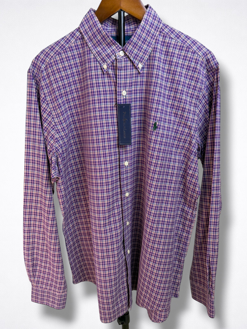Camisa Polo Ralph Lauren Classic Fit Manga Larga Talla L