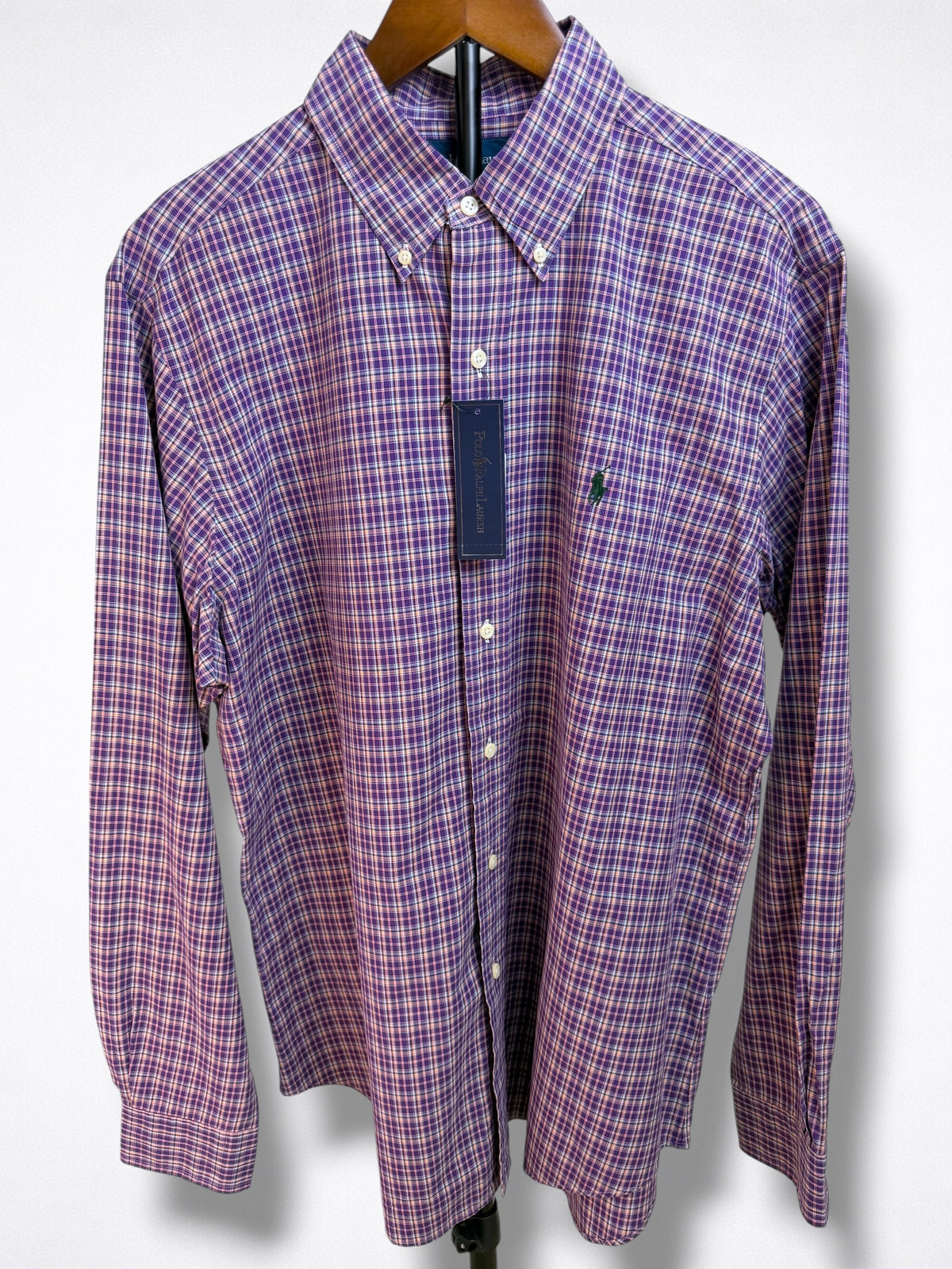 Camisa Polo Ralph Lauren Classic Fit Manga Larga Talla L