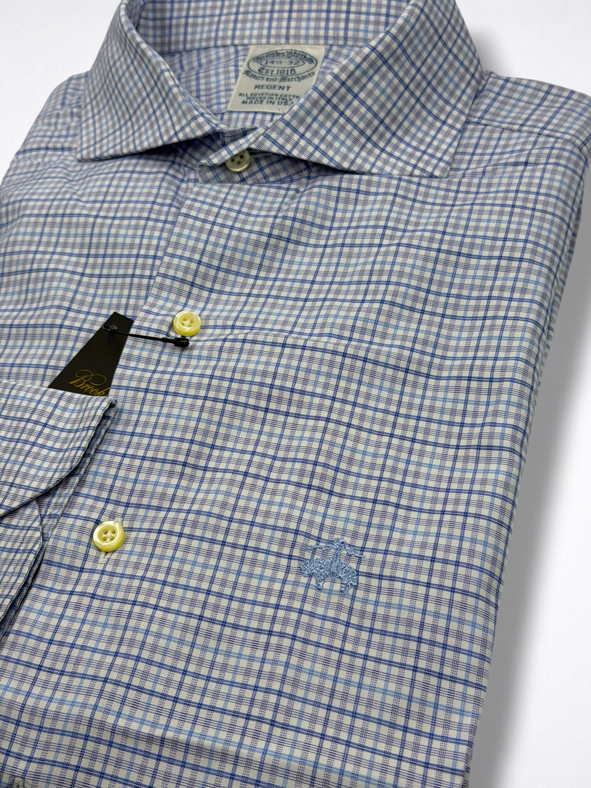 Camisa Brooks Brothers Classic Fit Manga Larga Talla S